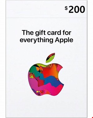 گیفت کارت اپل آیتونز 200 دلاری