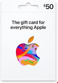 گیفت کارت اپل آیتونز 50 دلاری 